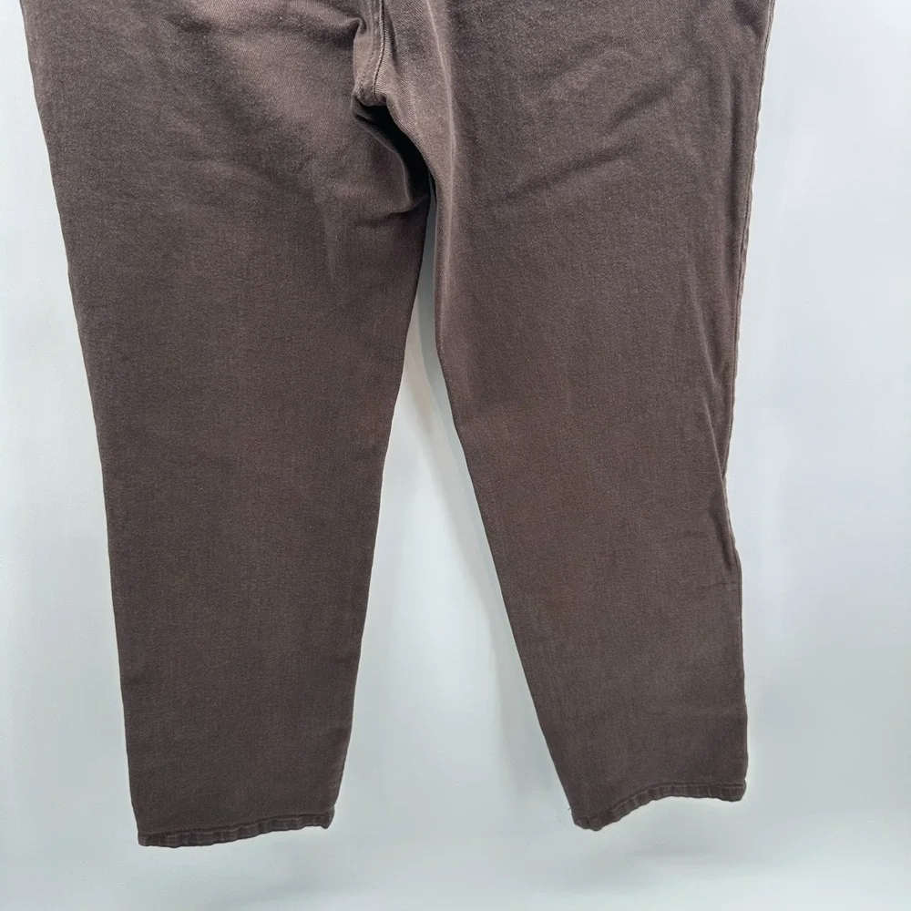 Gloria Vanderbilt Amanda‎ Straight Jeans Womens 8P Brown Denim Stretch Mid Rise